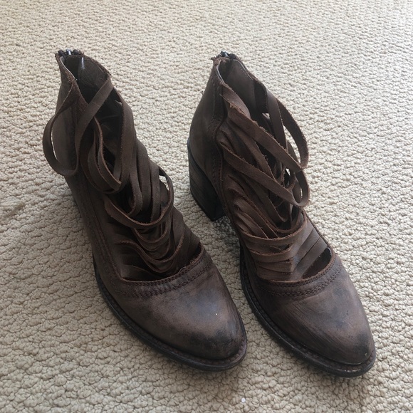 freebird Shoes - FREEBIRD brown booties, women’s size 7